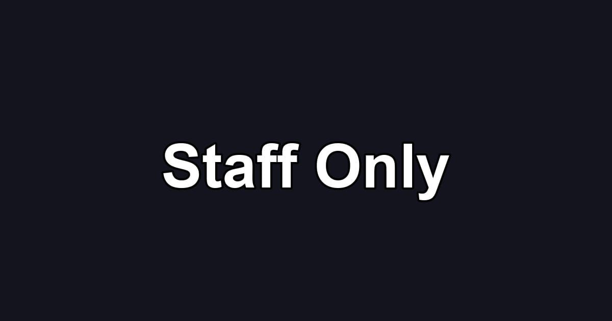 Staff Only