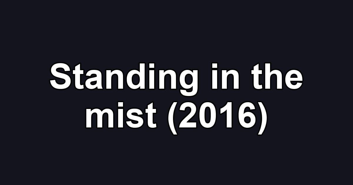 Standing in the mist (2016)