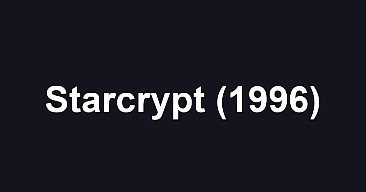 Starcrypt (1996)