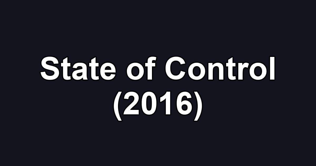 State of Control (2016)