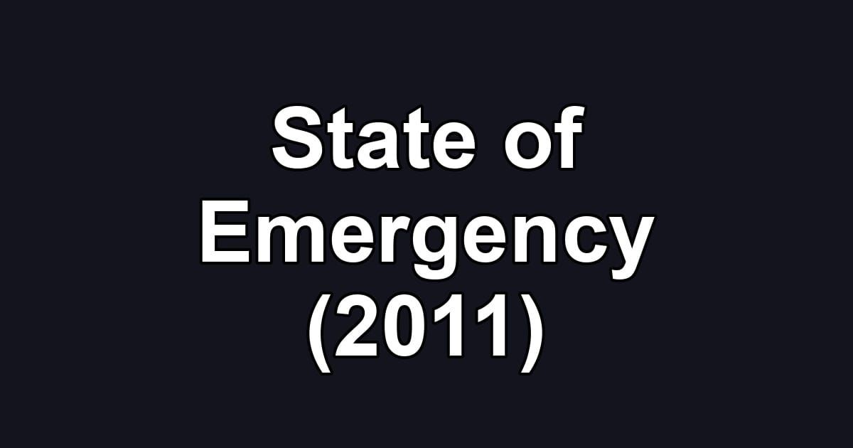 State of Emergency (2011)