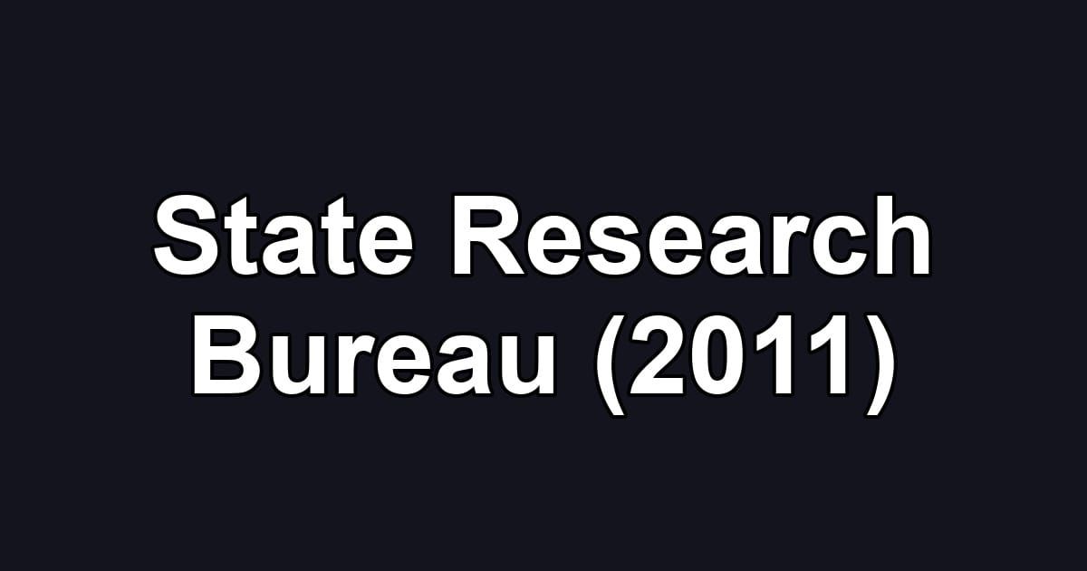 State Research Bureau (2011)