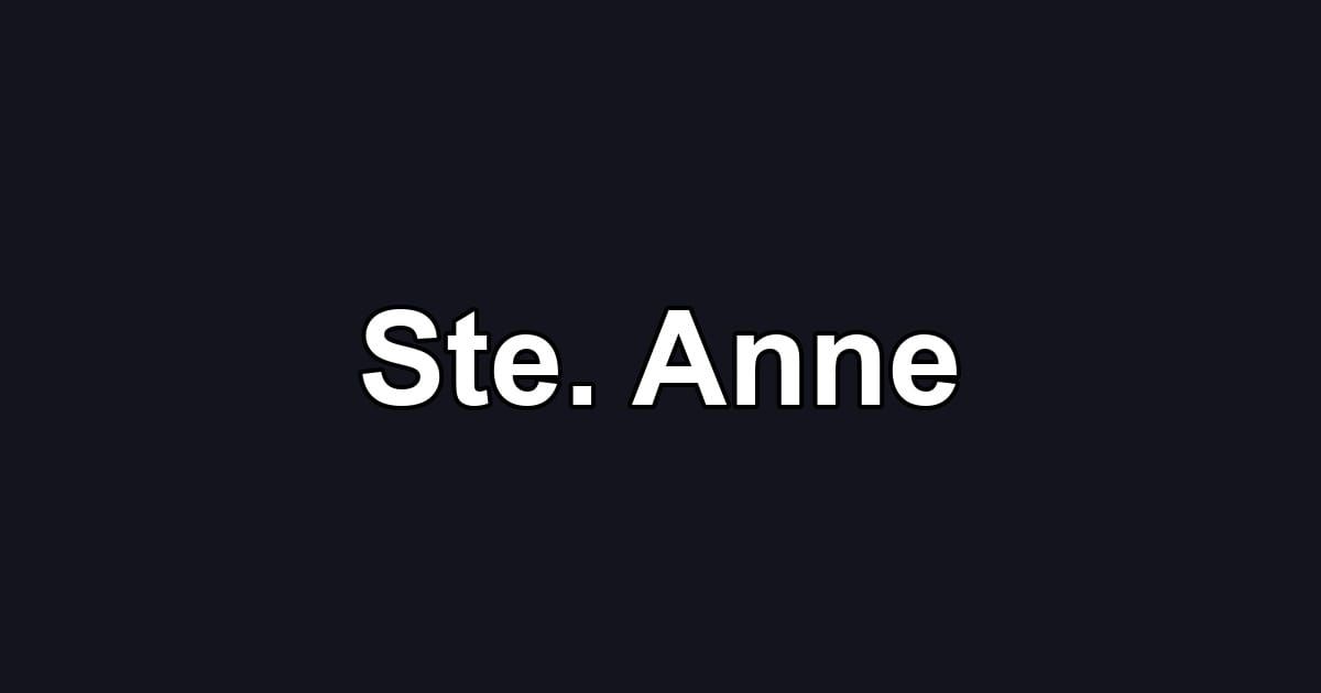 Ste. Anne