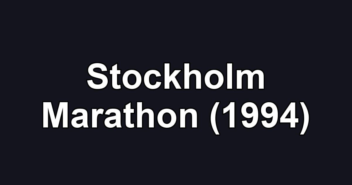 Stockholm Marathon (1994)