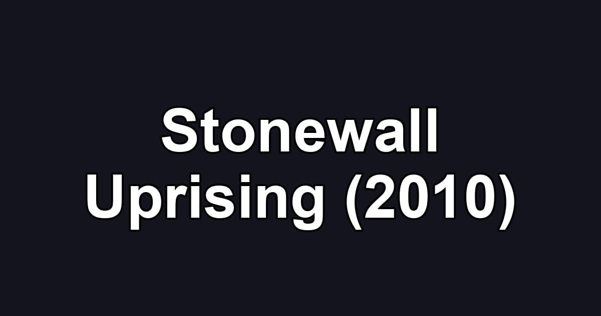 Stonewall Uprising (2010)