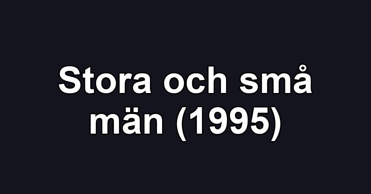 Stora och små män (1995)