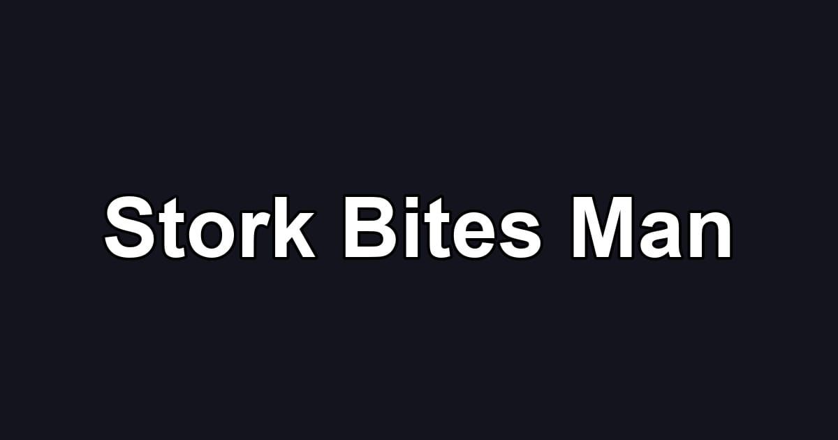 Stork Bites Man