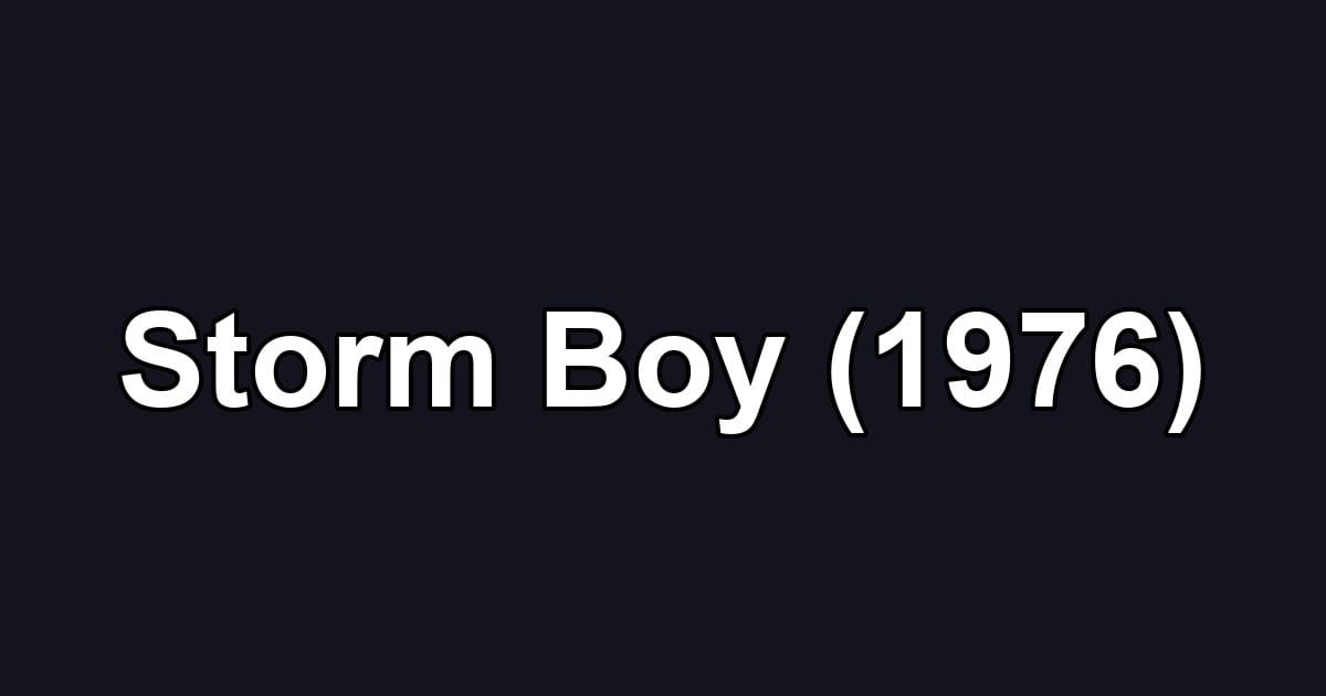 Storm Boy (1976)