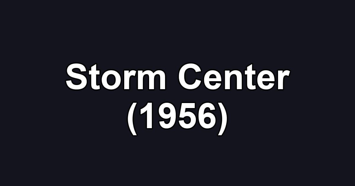 Storm Center (1956)