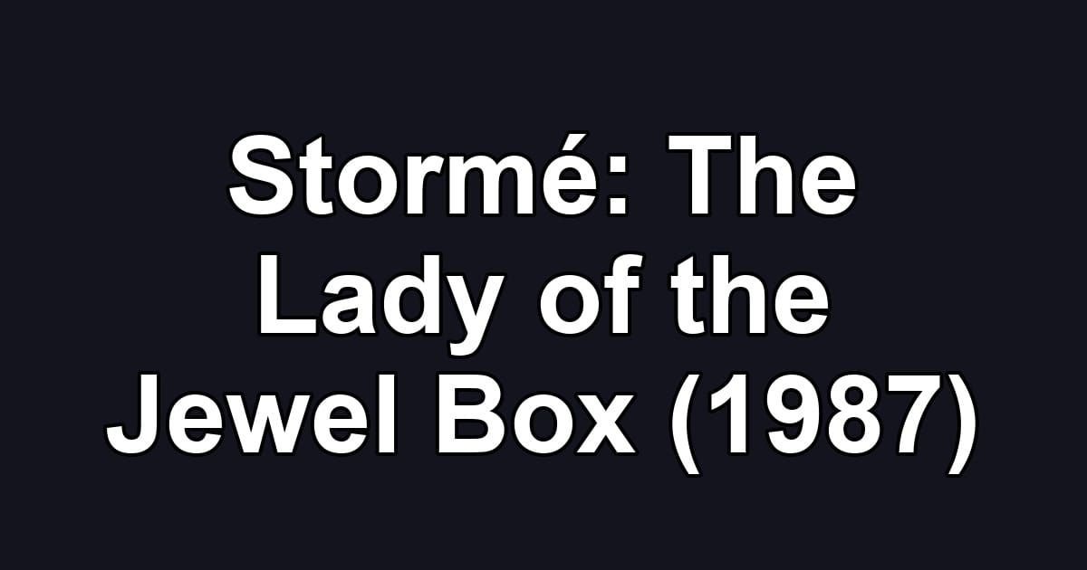Stormé: The Lady of the Jewel Box (1987)