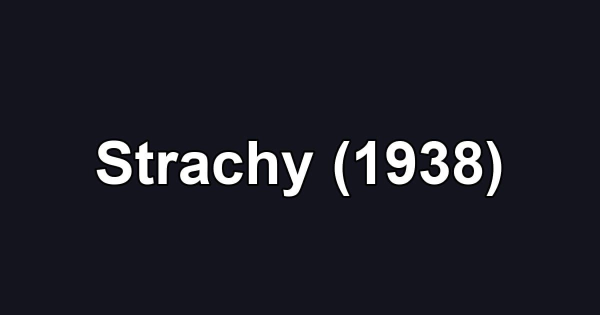 Strachy (1938)