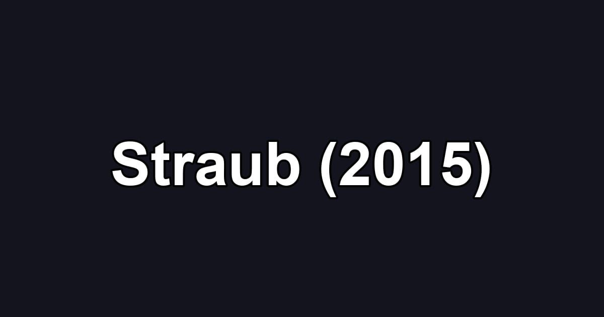 Straub (2015)