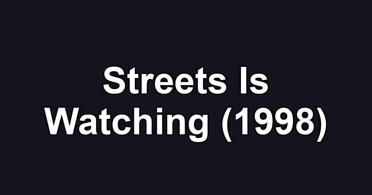 Streets Is Watching (1998)