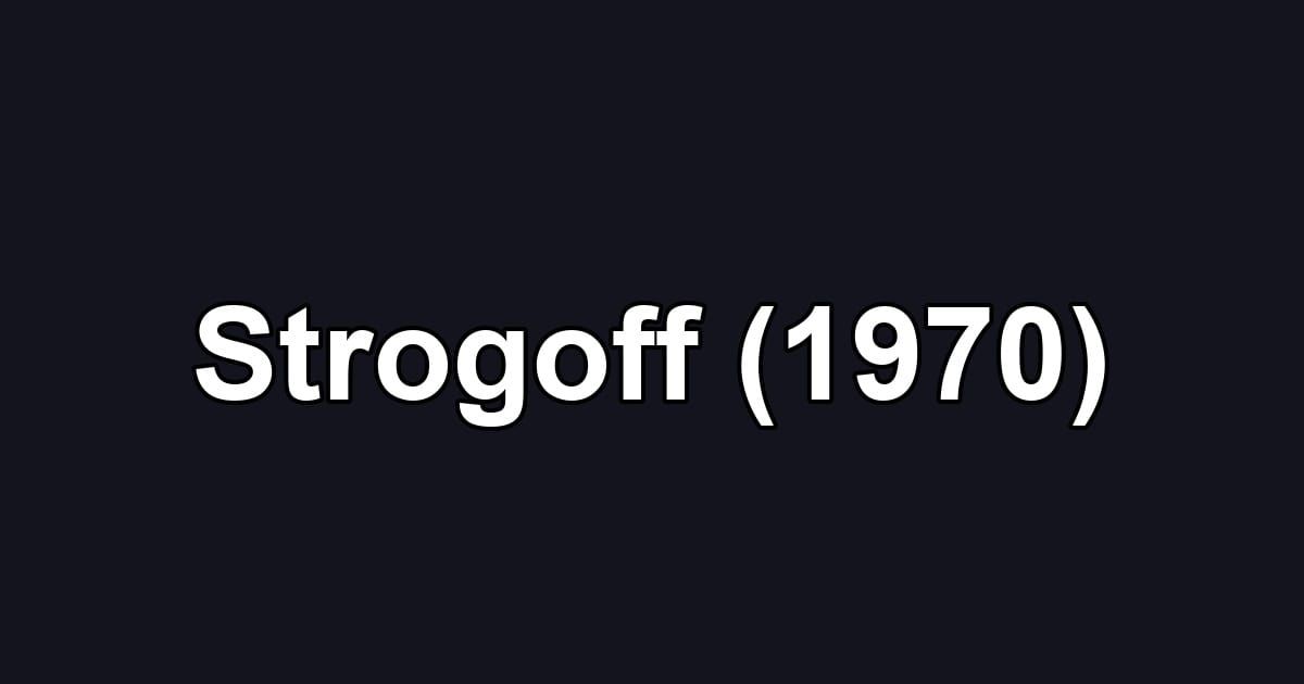 Strogoff (1970)