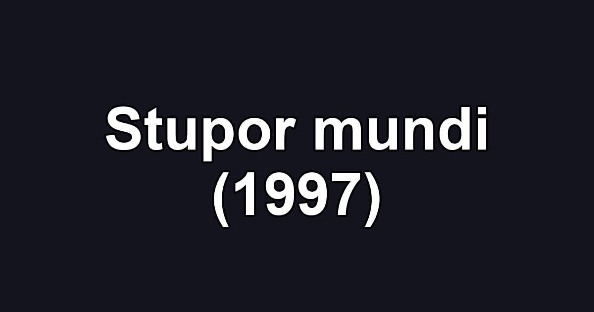 Stupor mundi (1997)