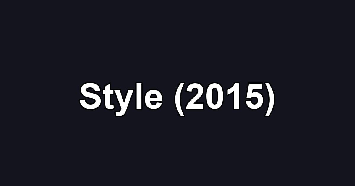 Style (2015)
