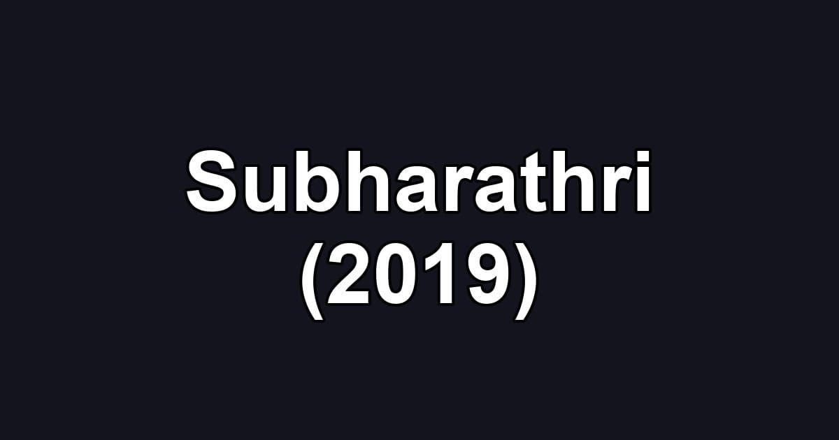Subharathri (2019)