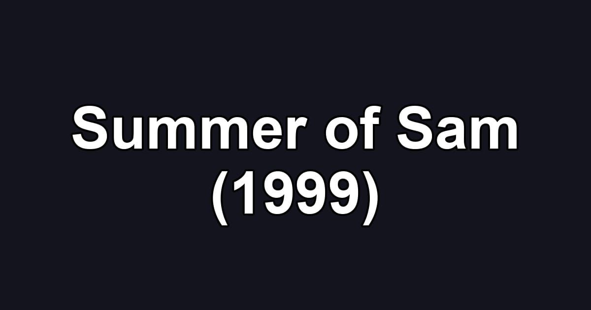 Summer of Sam (1999)