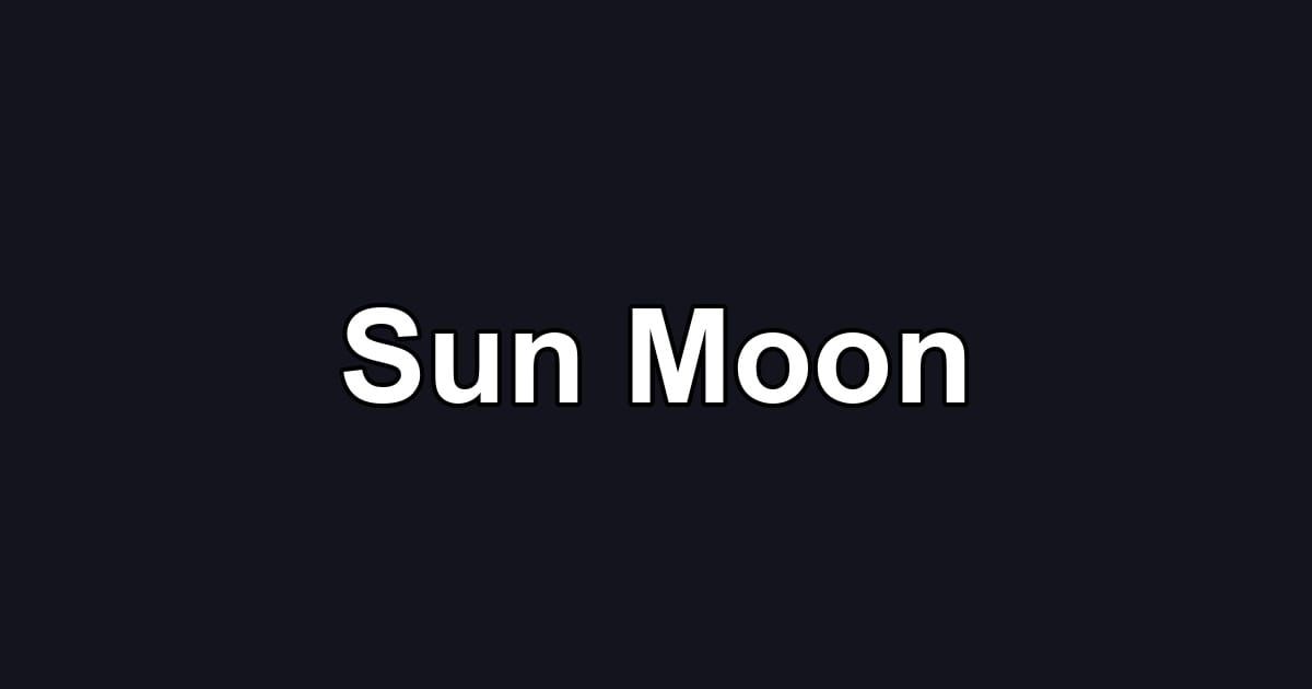 Sun Moon