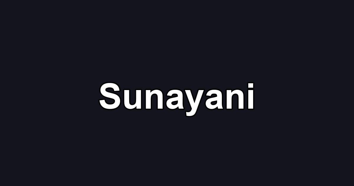 Sunayani