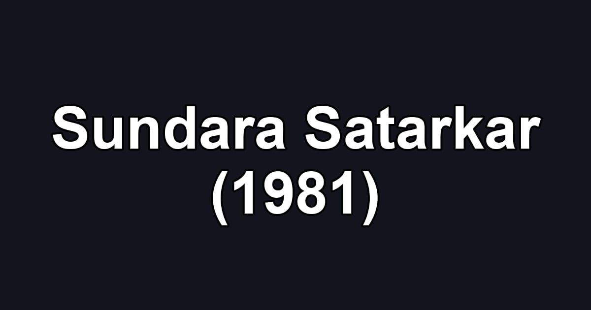 Sundara Satarkar (1981)