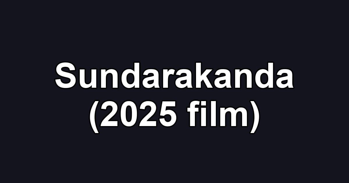 Sundarakanda (2025 film)