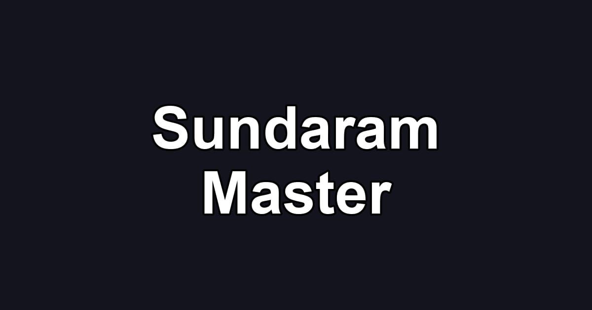 Sundaram Master