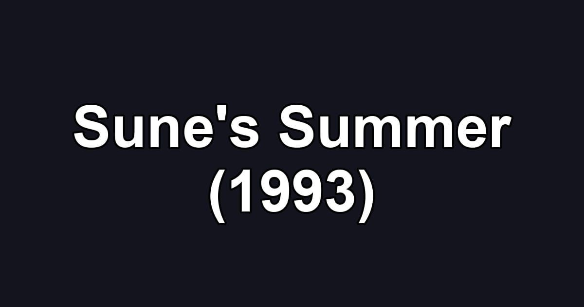 Sune's Summer (1993)