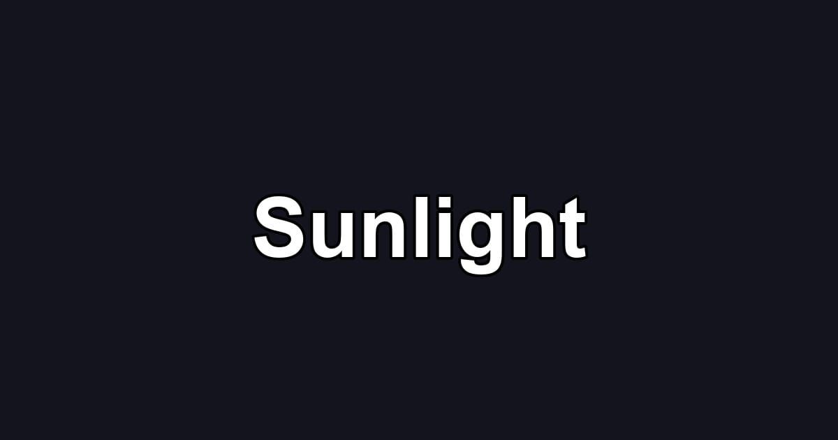 Sunlight