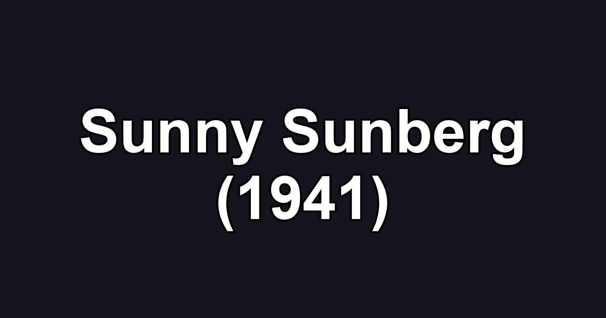 Sunny Sunberg (1941)