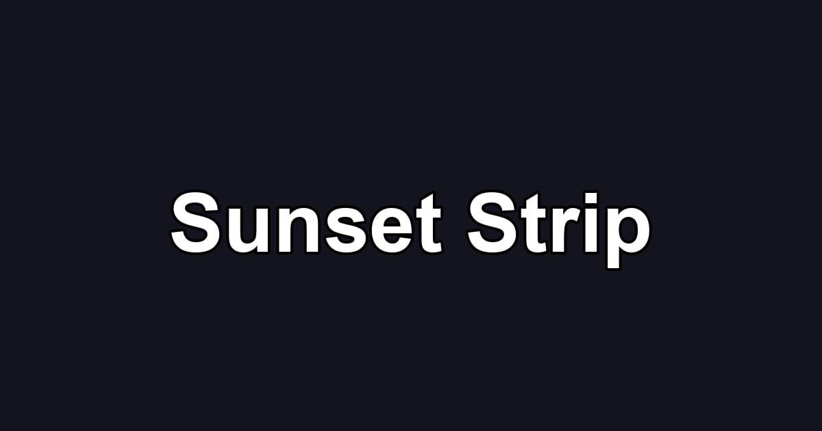 Sunset Strip