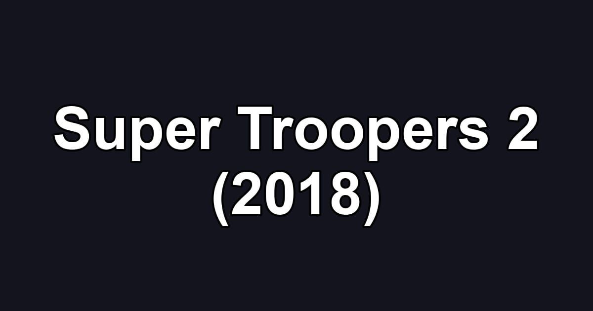 Super Troopers 2 (2018)