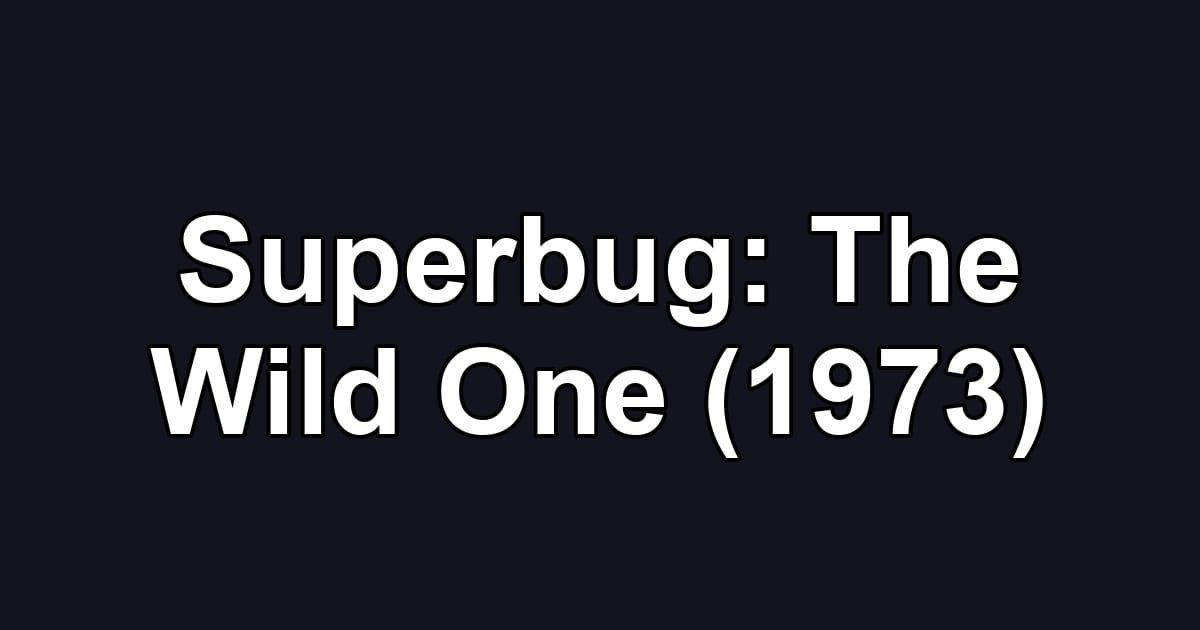 Superbug: The Wild One (1973)