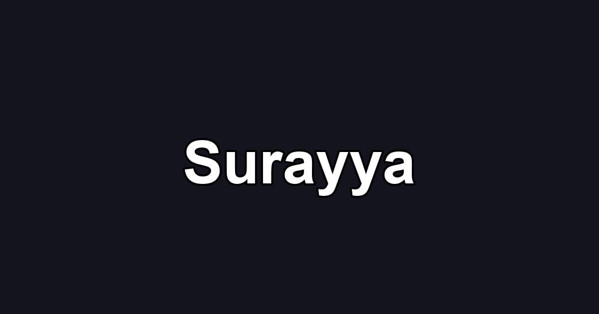Surayya