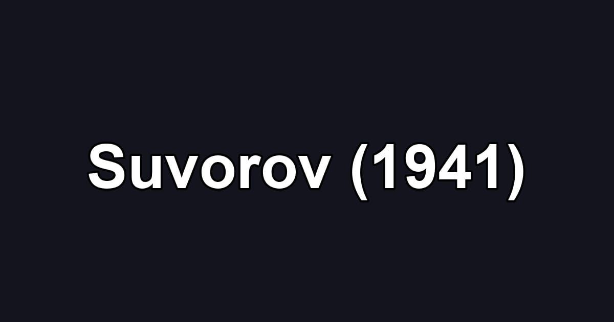 Suvorov (1941)