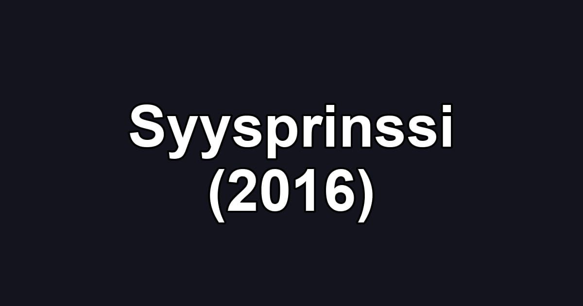 Syysprinssi (2016)