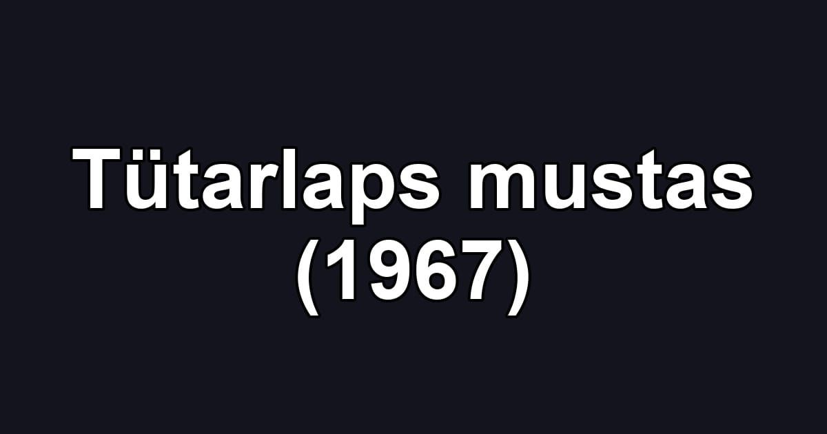 Tütarlaps mustas (1967)