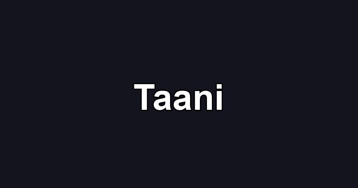 Taani