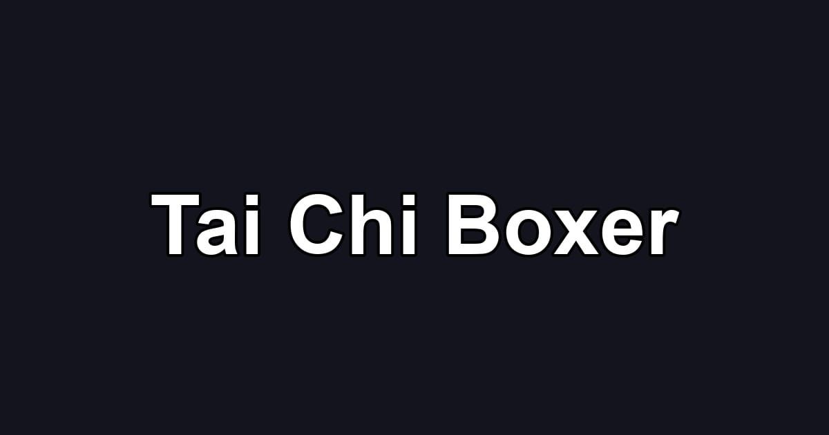 Tai Chi Boxer