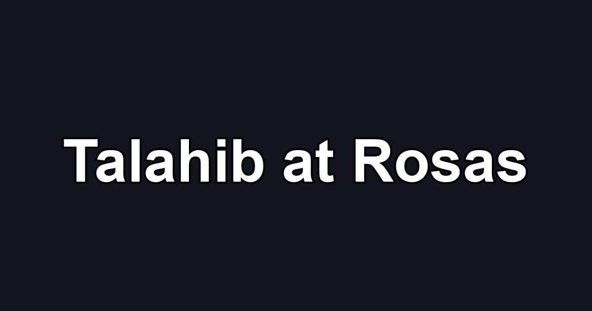 Talahib at Rosas