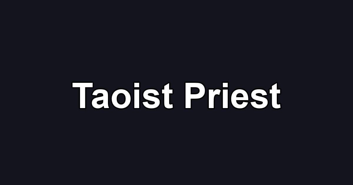 Taoist Priest
