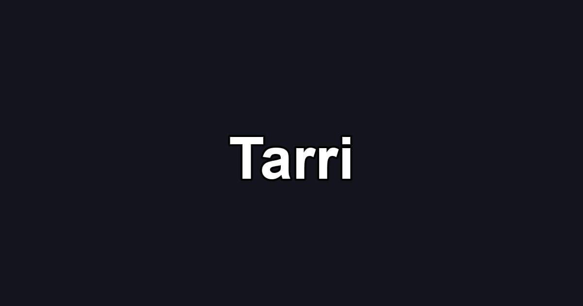 Tarri