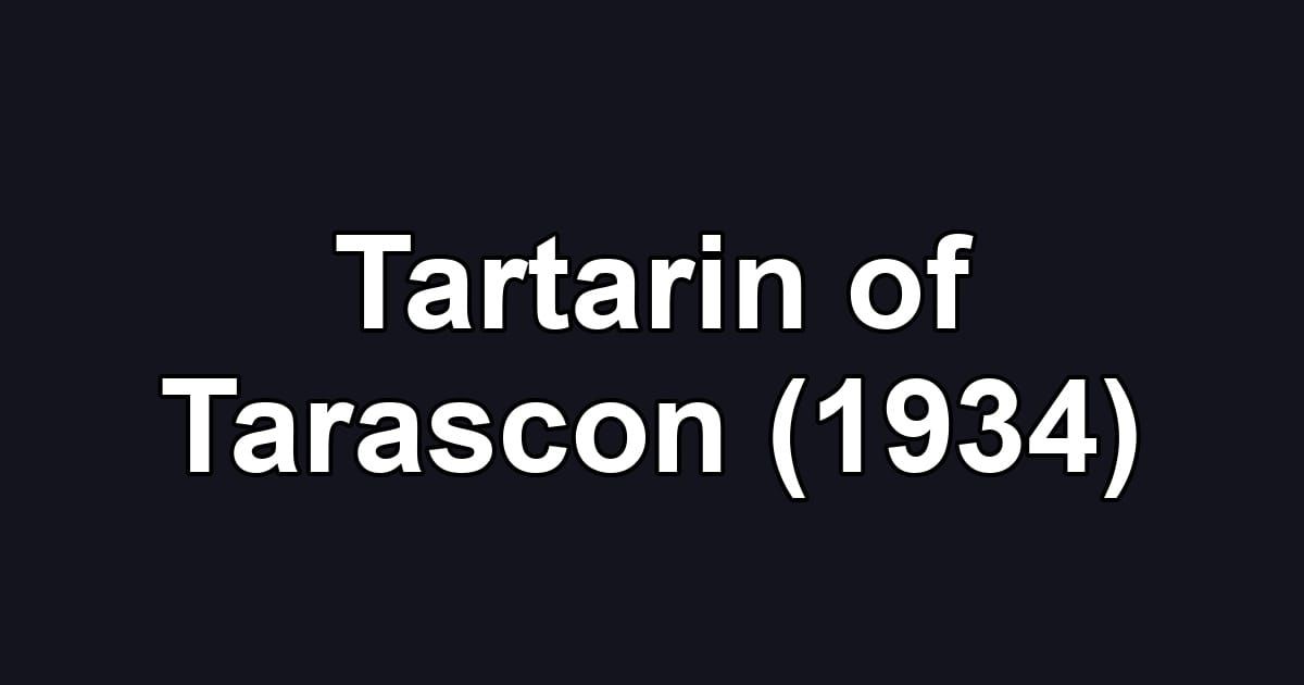 Tartarin of Tarascon (1934)