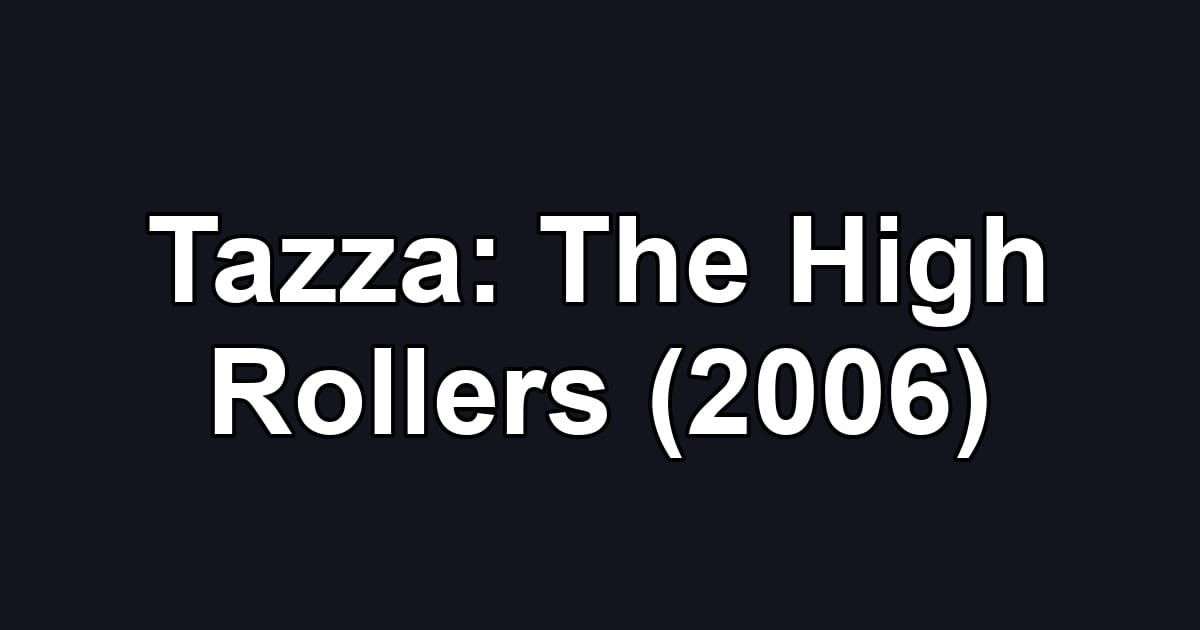 Tazza: The High Rollers (2006)