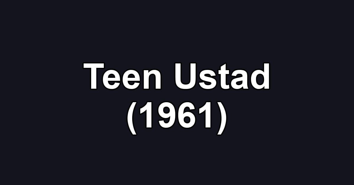Teen Ustad (1961)