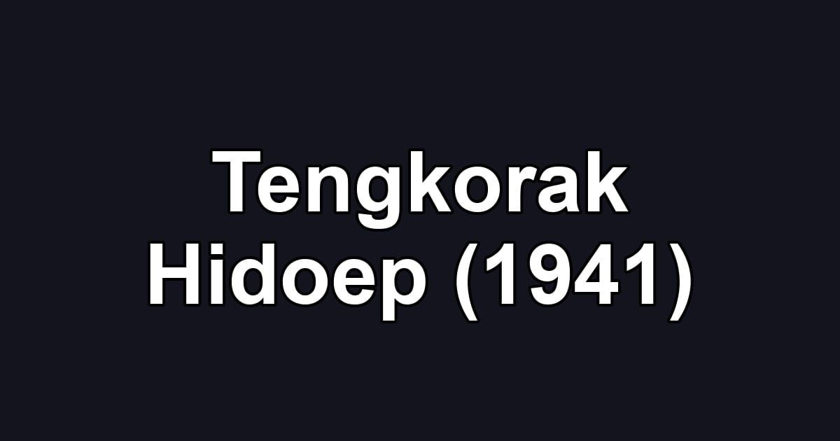 Tengkorak Hidoep (1941)