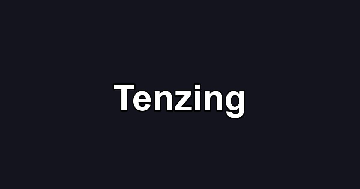 Tenzing