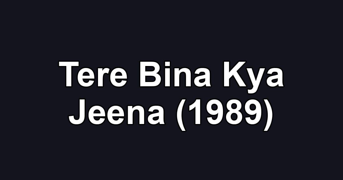 Tere Bina Kya Jeena (1989)