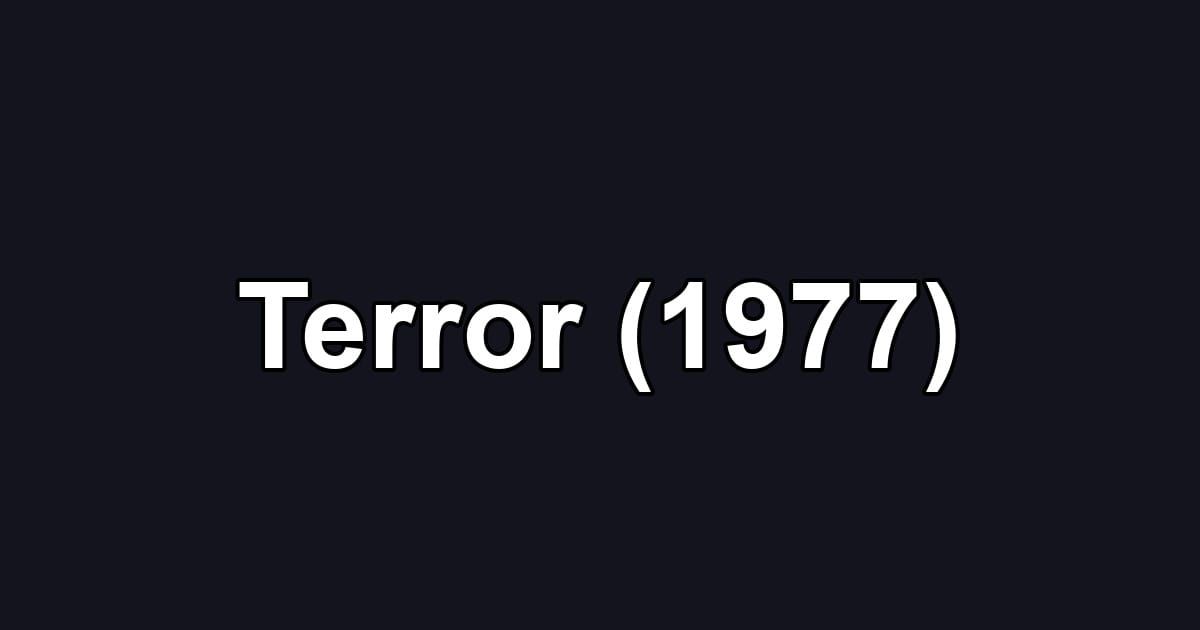 Terror (1977)