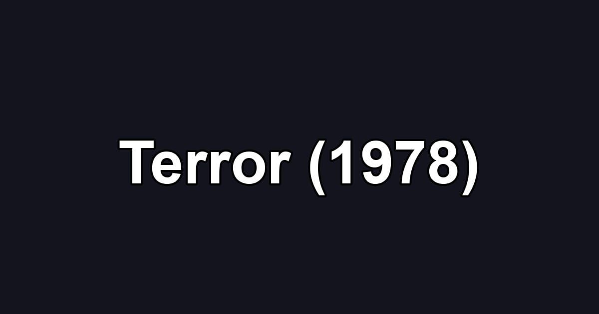 Terror (1978)
